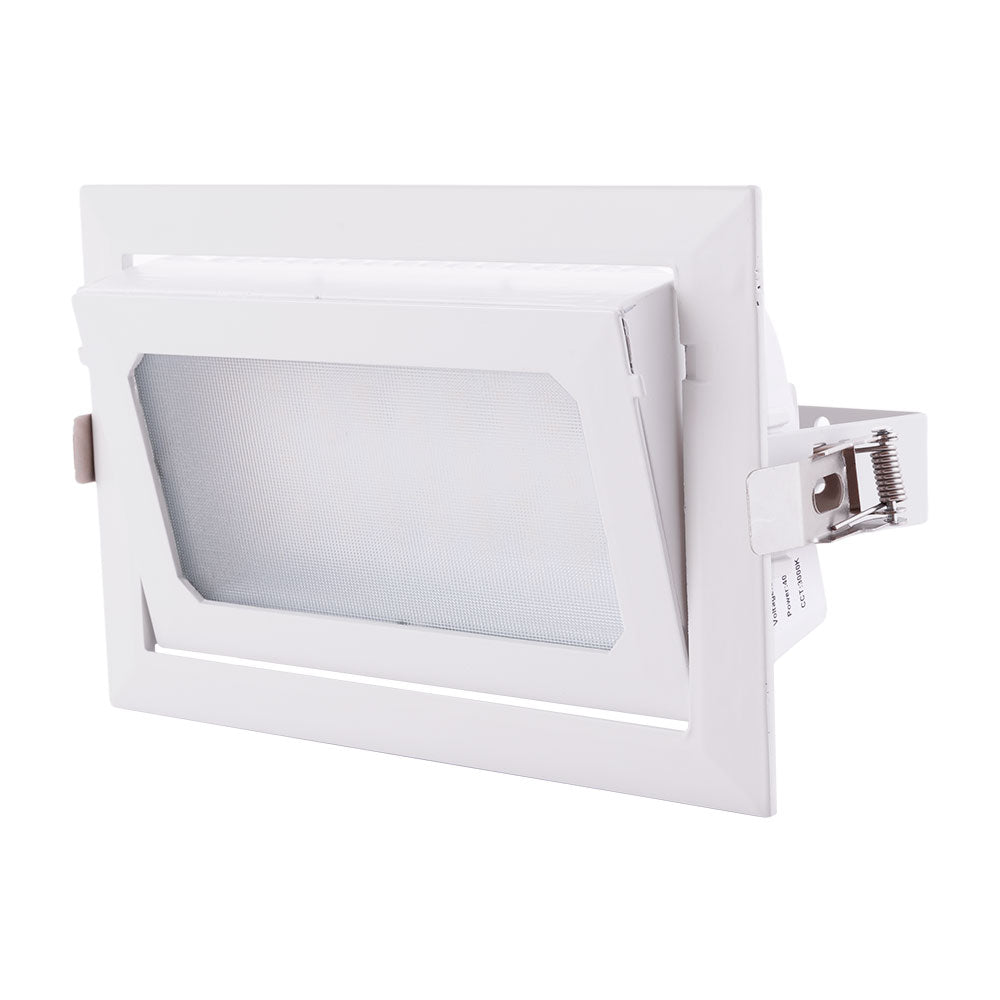 Foco Downlight LED 40W 6600Lm 4000ºK Rectangular Orientable 40.000H