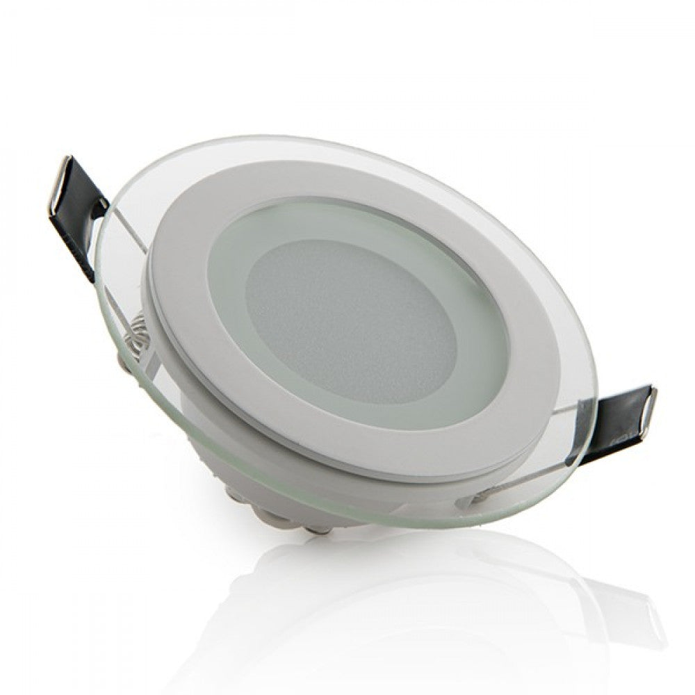 Foco Downlight LED 6W 600Lm 6000ºK Circular Cristal Ø95Mm 40.000H