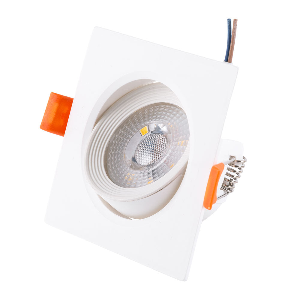 Foco Downlight LED 7W 630Lm 6000ºK Rectangular Basculante 40.000H