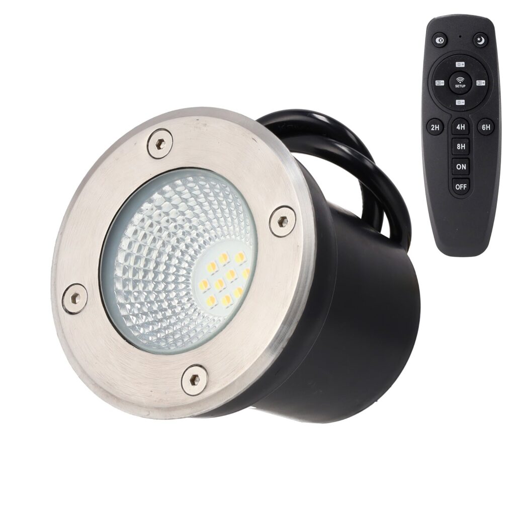 Foco LED de Jardín para Empotrar 5W IP65 CCT (Tonalidad Luz Regulable) Control Remoto