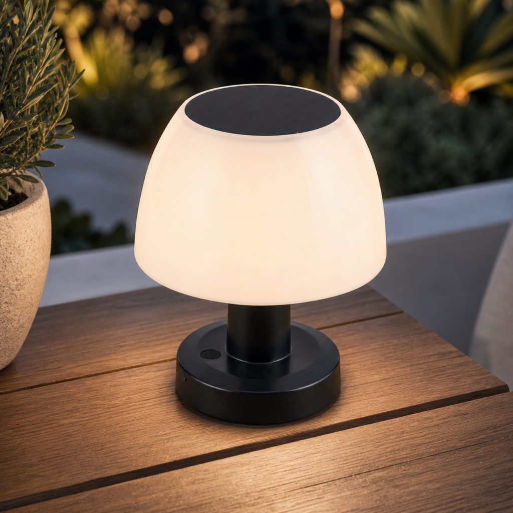 Lámpara de Mesa Solar 20-200Lm 4000K IP54 5V 0,6W