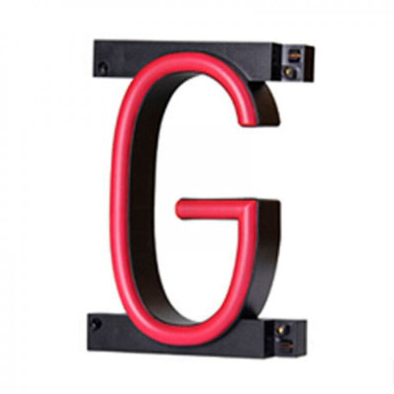 Letra LED Neon G Ancho 100Mm Alto 161Mm Fondo 38Mm - -