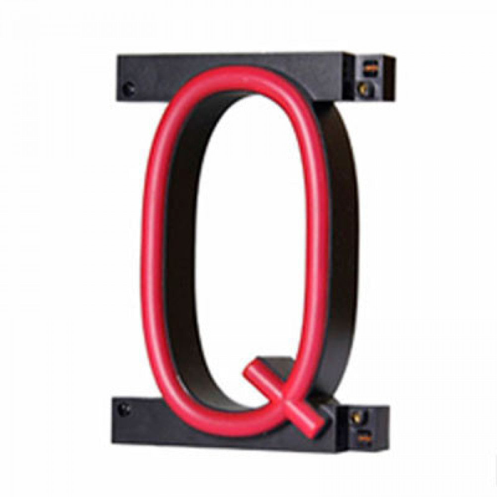 Letra LED Neon Q Ancho 100Mm Alto 161Mm Fondo 38Mm - -