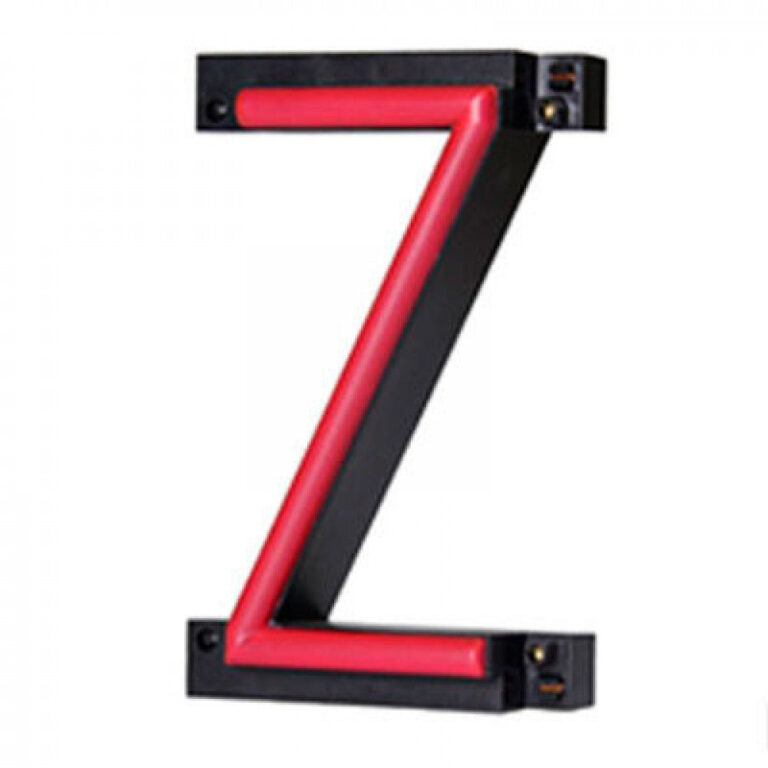 Letra LED Neon Z Ancho 87Mm Alto 161Mm Fondo 38Mm - -