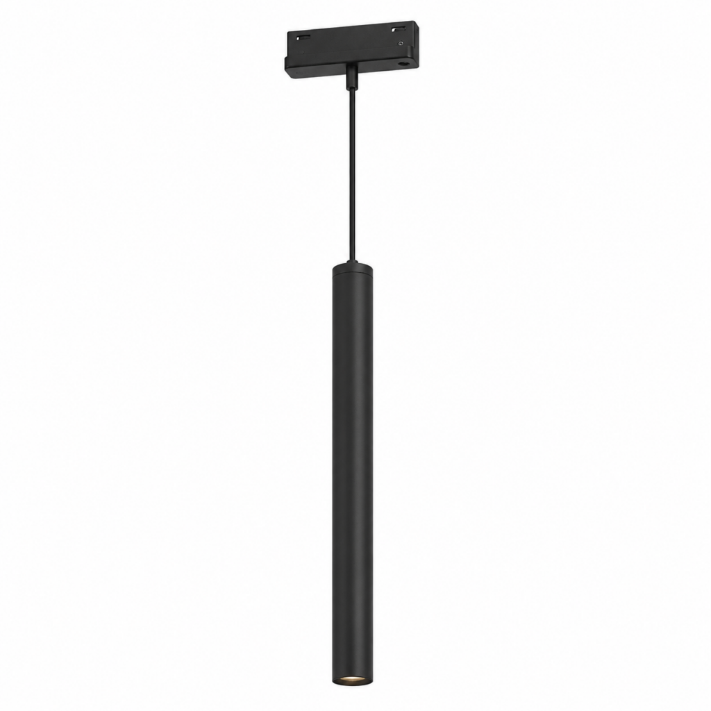 Luminaria LED Carril Magnético 10mm 6W 66Lm/W 24º 48VDC CCT (Tonalidad Luz Ajustable) Acabado Negro