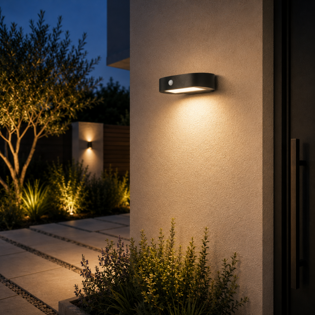 Luminaria LED de exterior Ledvance "Endura" con sensor, 4W, 380Lm, 3000K, IP44