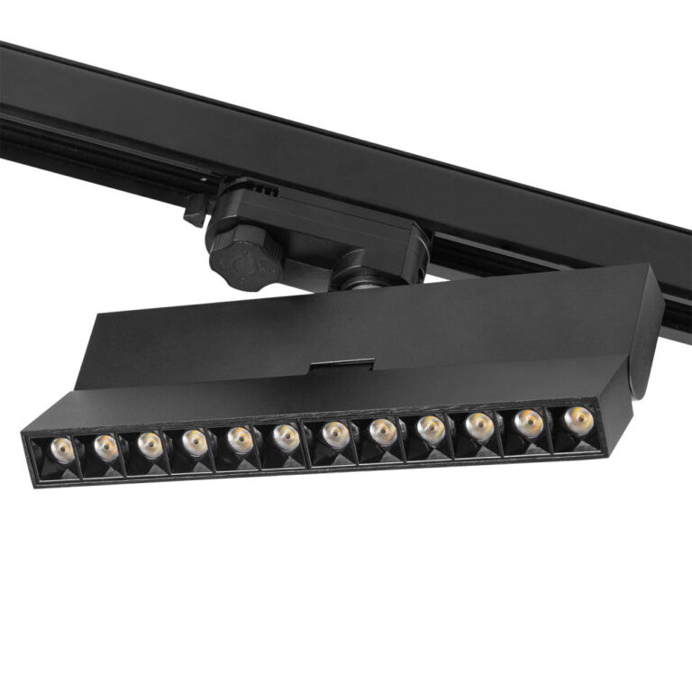 Luminaria Lineal de Carril LED Trifásico Epistar 5054 12W 1200Lm CCT (Tonalidad Luz Regulable) TRIAC