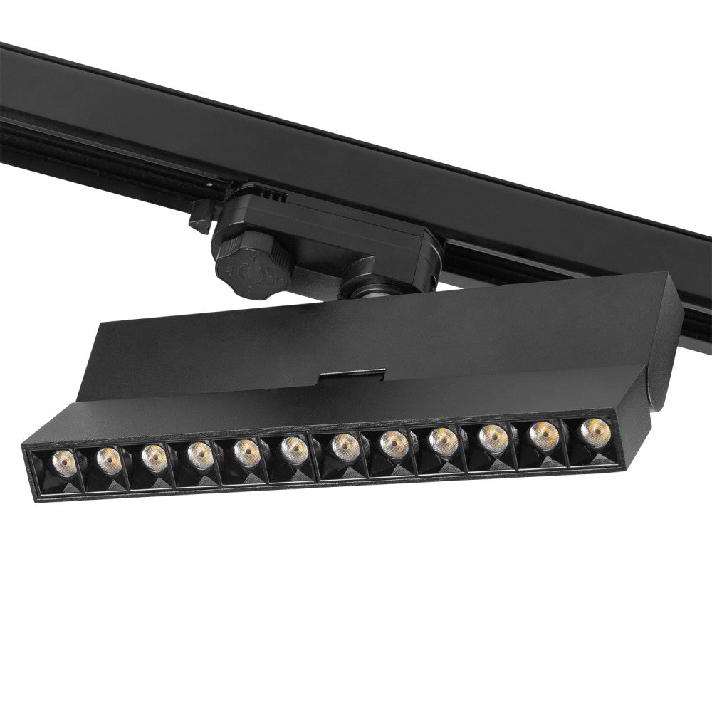 Luminaria Lineal de Carril LED Trifásico Epistar 5054 12W 1200Lm CCT (Tonalidad Luz Regulable) TRIAC