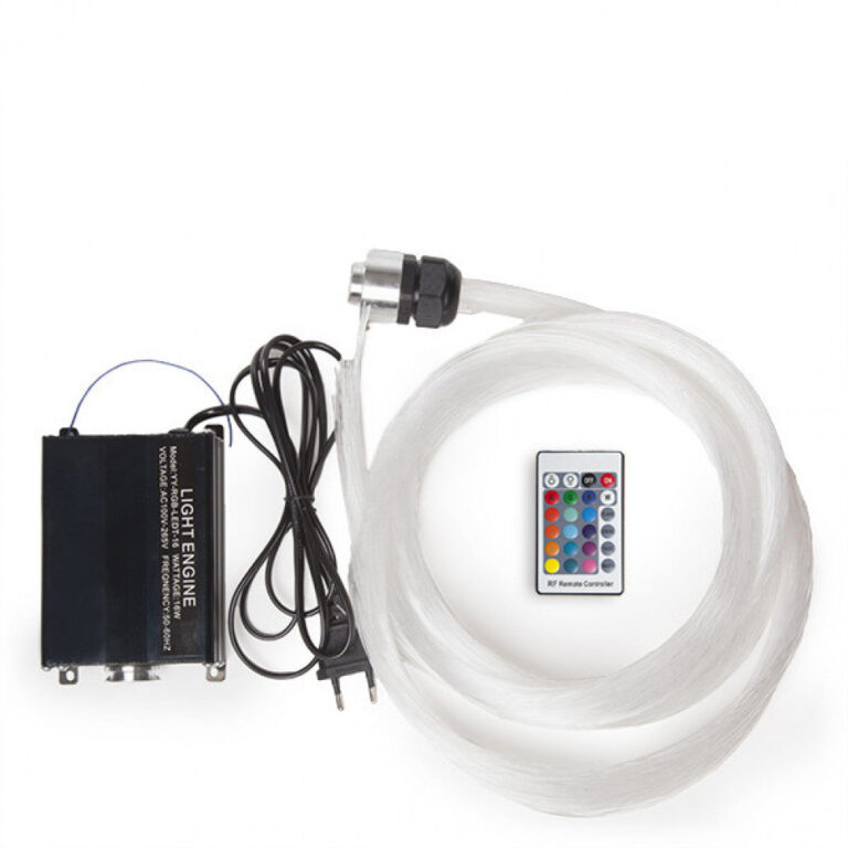 Maquina 16W Luz Fibra Óptica 150 Hilos 16W LED RGB 40.000H