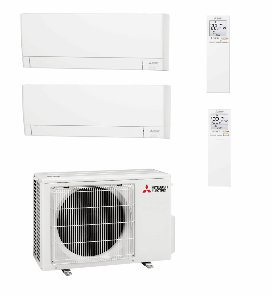 Multi Split 2X1 MXZ-3F68VF + MSZ-AY50VGK + MSZ-AY25VGK R-32