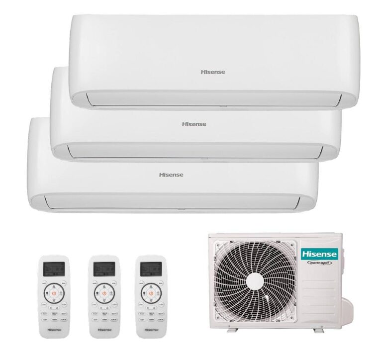 Multi Split 3X1 Hisense 3AMW72U4RFA + 2 UD CF25YR04G + 1 UD CF35MR04G A++
