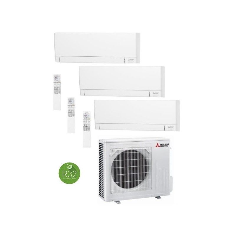 Multi Split 3X1 Mitsubishi MXZ-3F68VF+MSZ-AY25VGK (X3)
