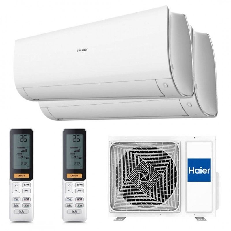 Multisplit 2×1 Haier 2U40S2SM1FA + Flexis 35 + Flexis 25 R32