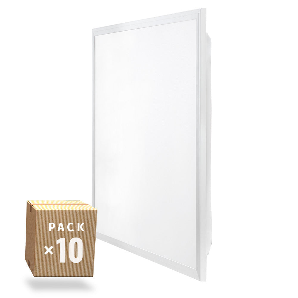 Pack 10 Panel LED 40W 4.400Lm 6000ºK 60x60Cm Enrejado UGR19 Flicker Free 40.000H