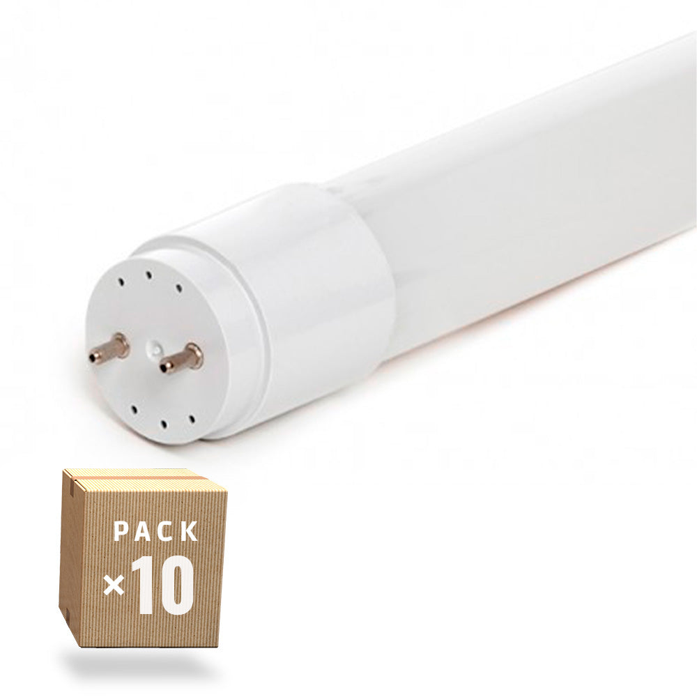 Pack 10 Tubos LED T8 22W 3080Lm 6000ºK Vidrio 150Cm 40.000H
