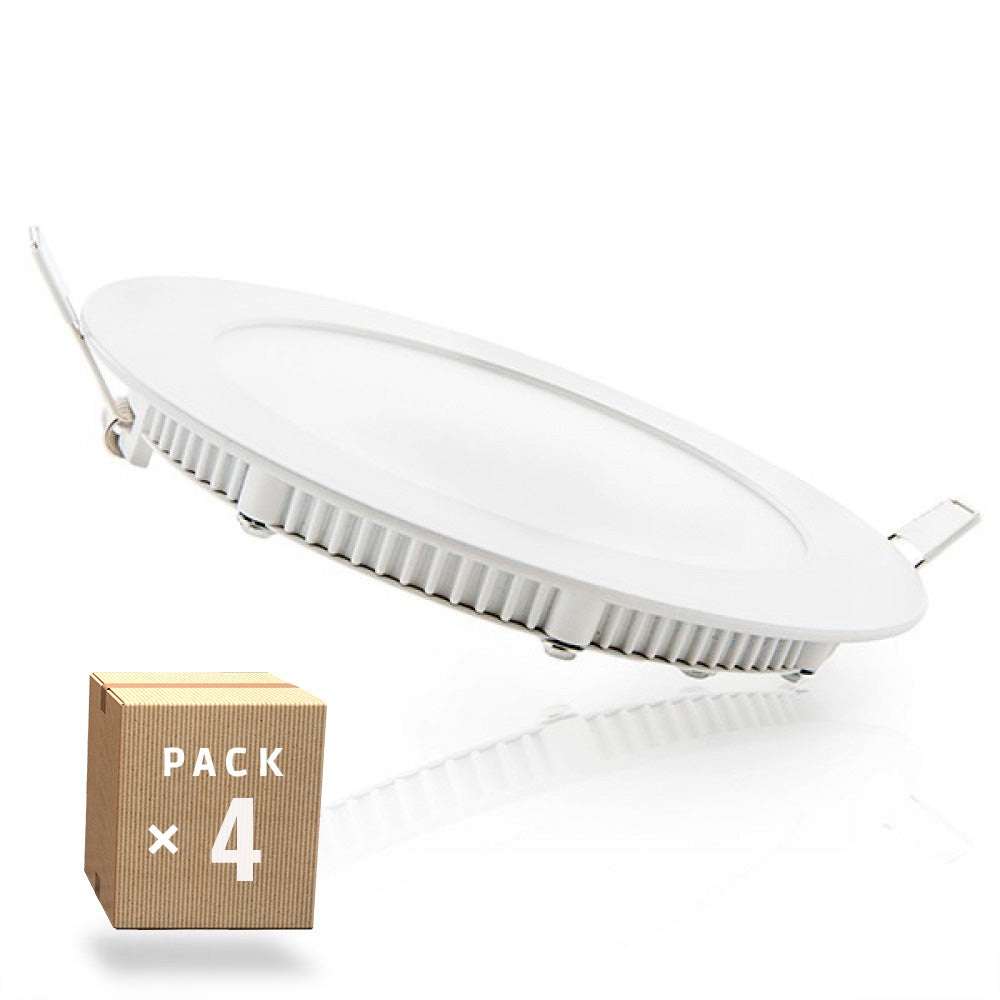 Pack 4 Placas LED 9W 900Lm 6000ºK 40.000H