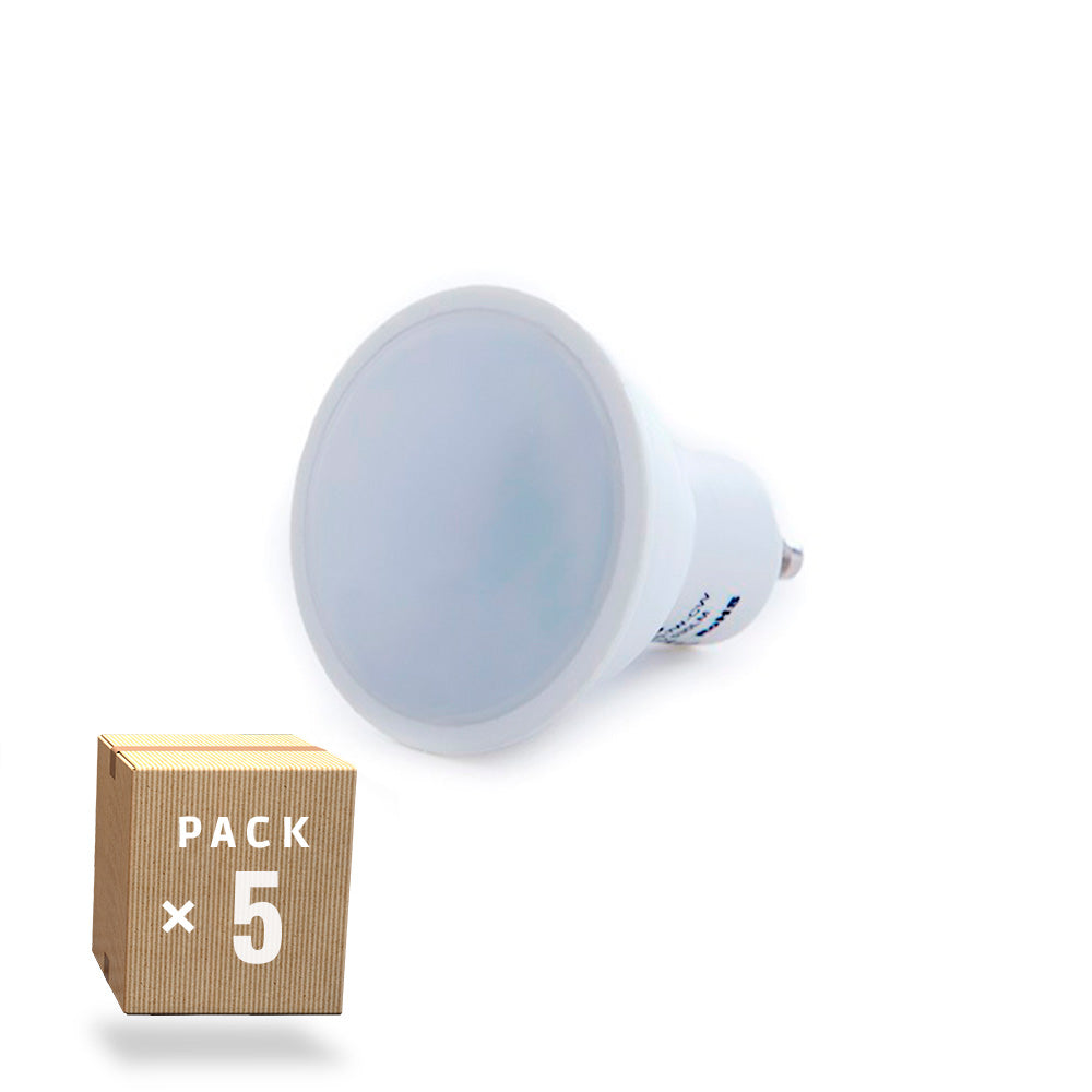 Pack 5 Bombillas LED GU10 6W 700Lm 4200ºK 40.000H