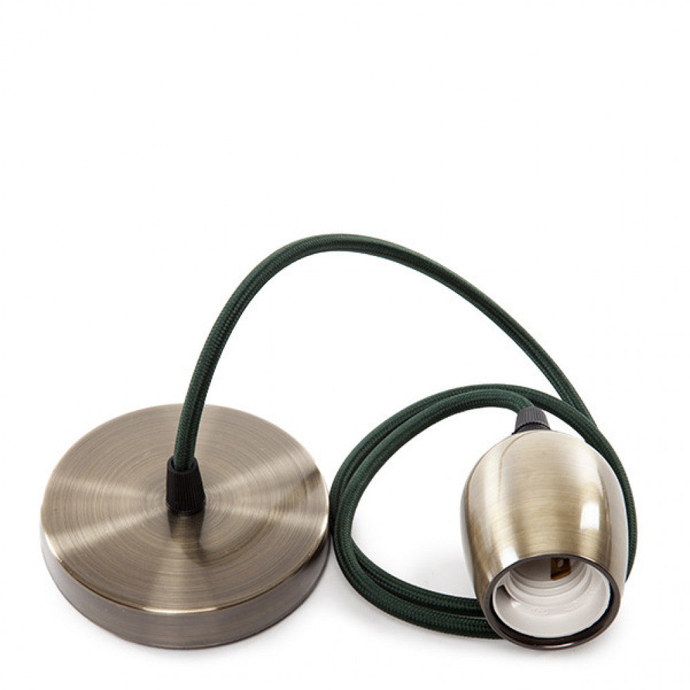 Pendel E27 Cable 1000 X 0,75Mm Tela - Rosetón