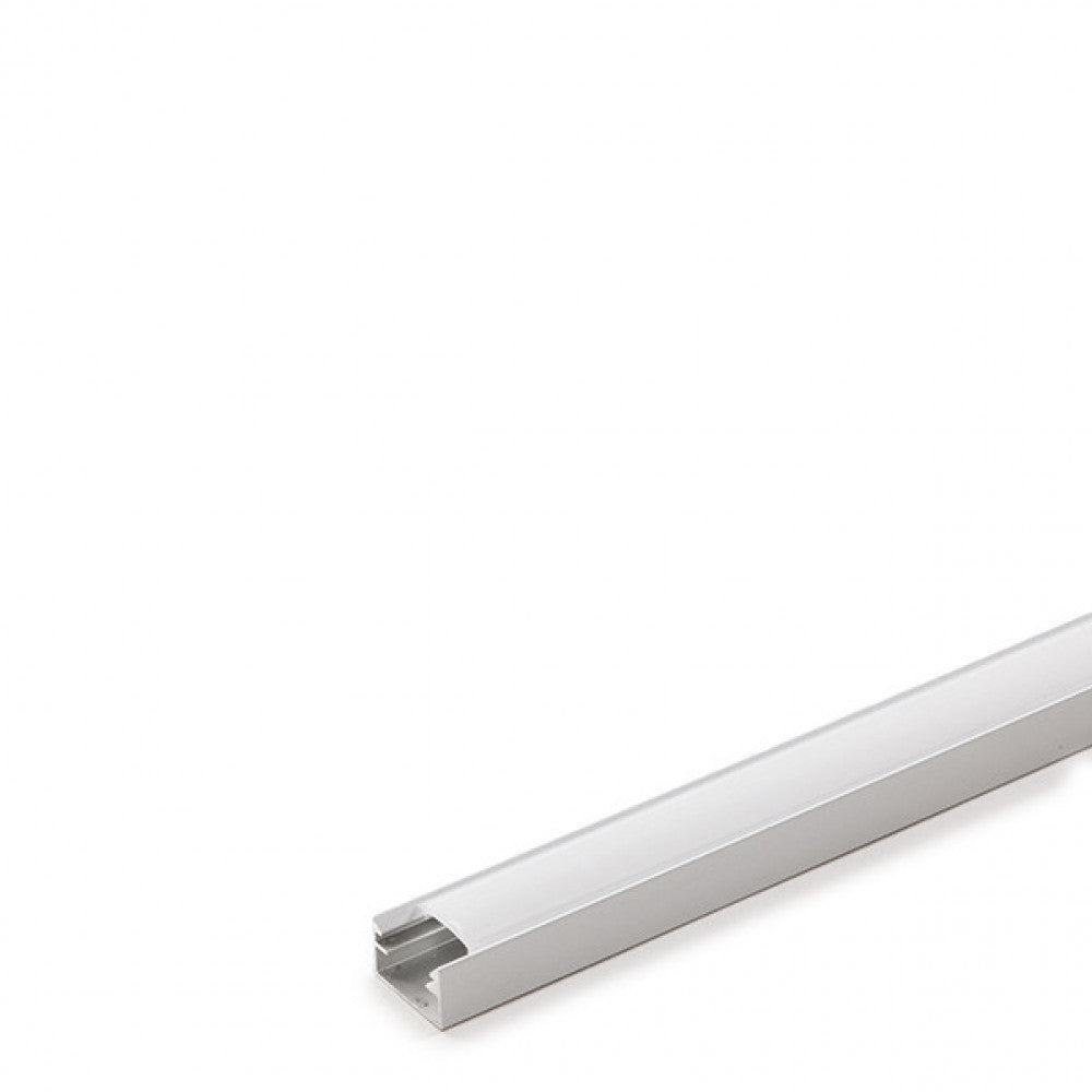 Perfíl Aluminio para Tira LED Difusor Opal 1M WR-1409 x 1M
