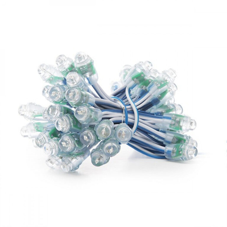 Pixel LED 0.1W 2Lm 12Mm 5V Epistar (Cadena 50 Unidades) Azul 50.000H