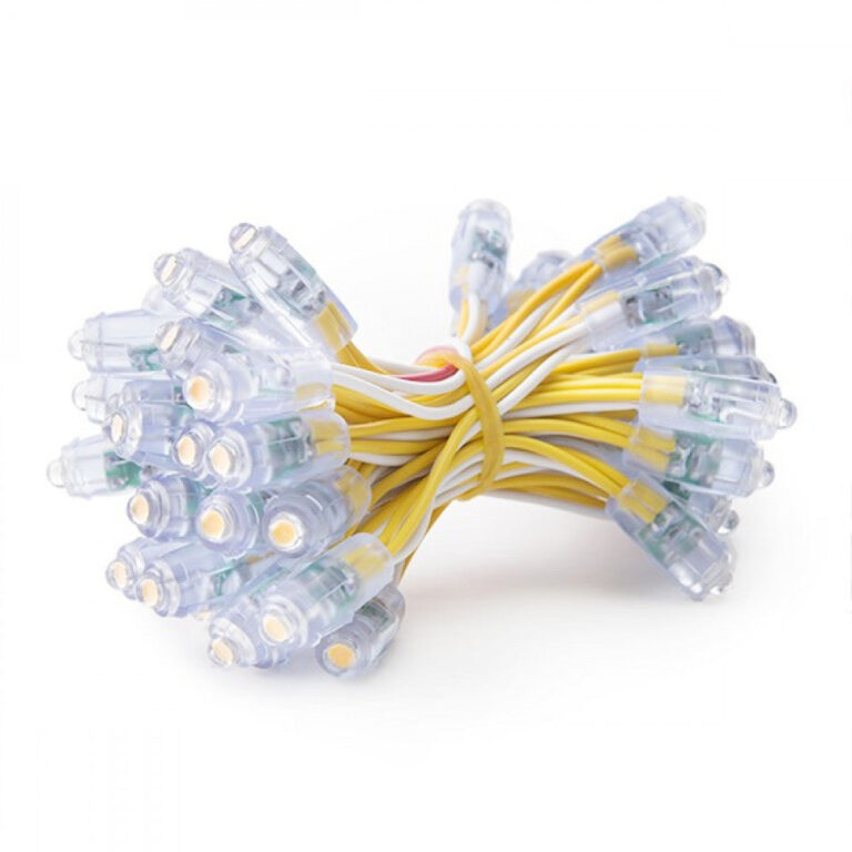 Pixel LED 0.1W 2Lm 9Mm 5V Epistar (Cadena 50 Unidades) Amarillo 50.000H