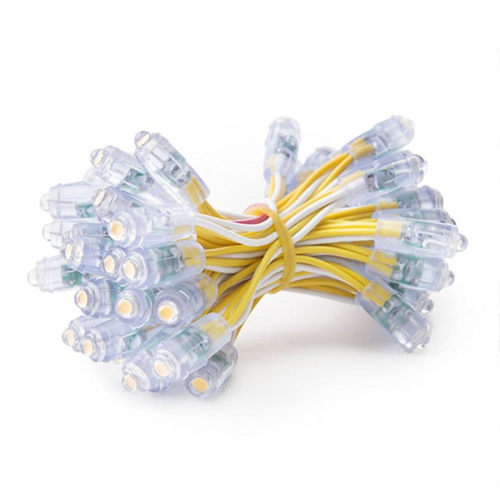 Pixel LED 0.1W 2Lm 9Mm 5V Epistar (Cadena 50 Unidades) Amarillo 50.000H