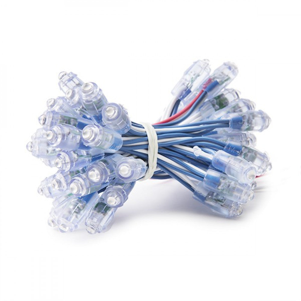 Pixel LED 0.1W 2Lm 9Mm 5V Epistar (Cadena 50 Unidades) Azul 50.000H