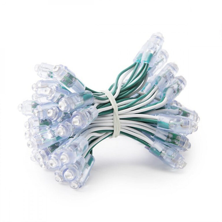 Pixel LED 0.1W 2Lm 9Mm 5V Epistar (Cadena 50 Unidades) Verde 50.000H