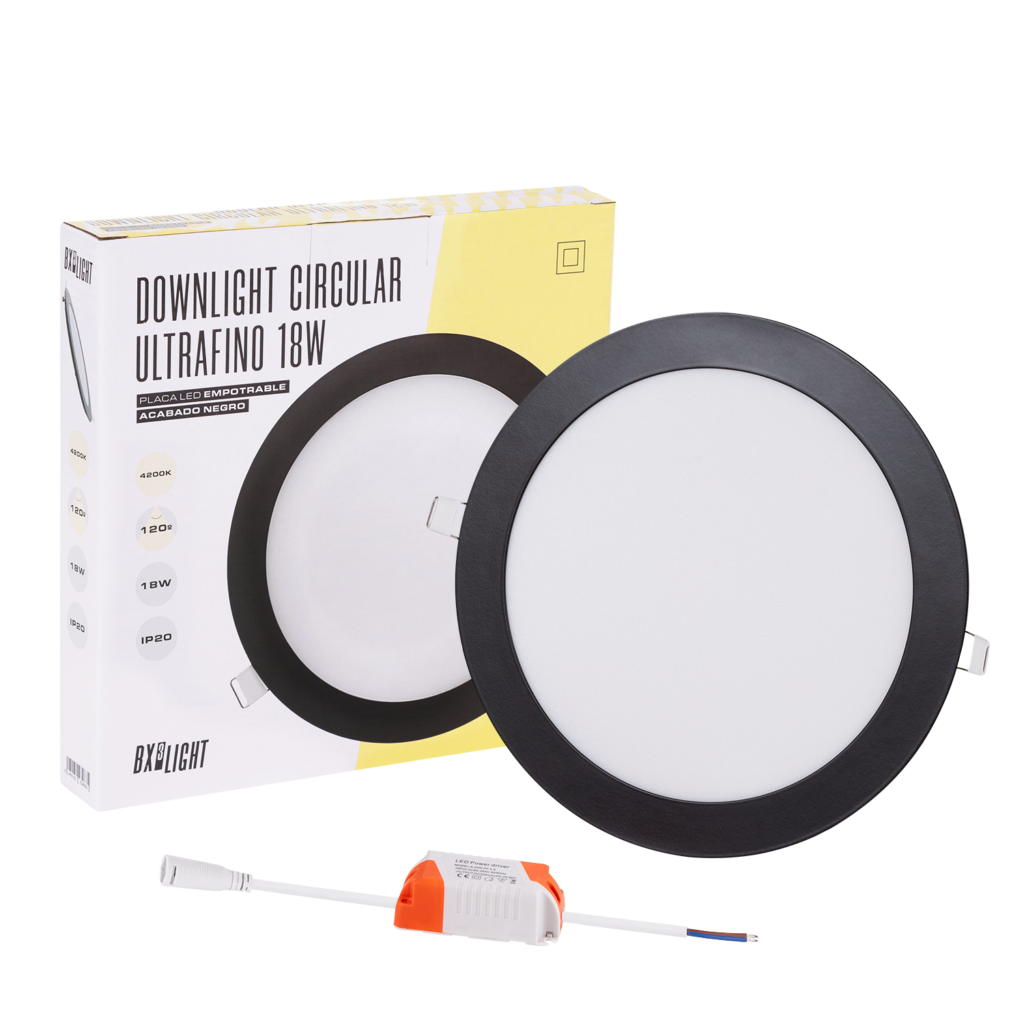 Placa LED 18W 1380Lm 4200ºK Circular 40.000H
