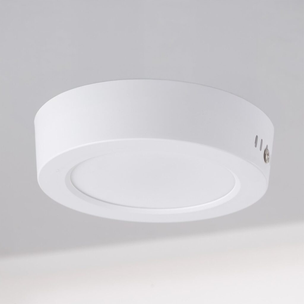 Plafón de Superficie LED 100Lm/W 6W 600Lm 6000ºK IP20