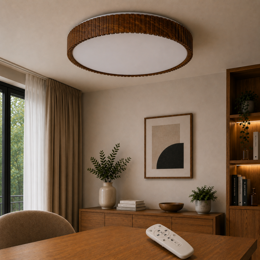 Plafón LED Decorativo 40W CCT 3000-6000ºK (Tonalidad Luz Regulable) Control Remoto