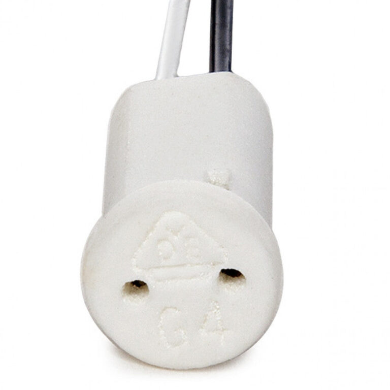 Portalámparas Cerámico G4/MR11 Cable 300Mm 180ºc