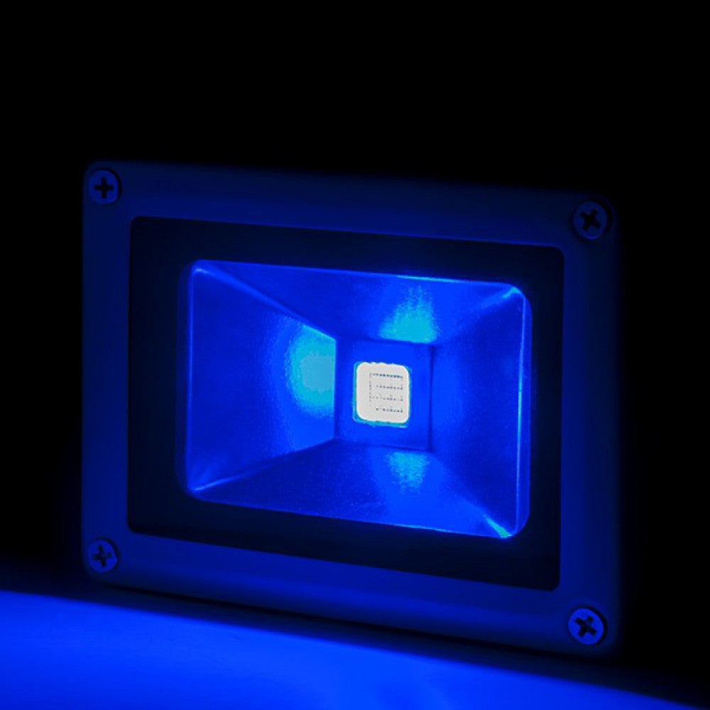 Proyector LED 10W 850Lm IP65 Brico Azul 40.000H