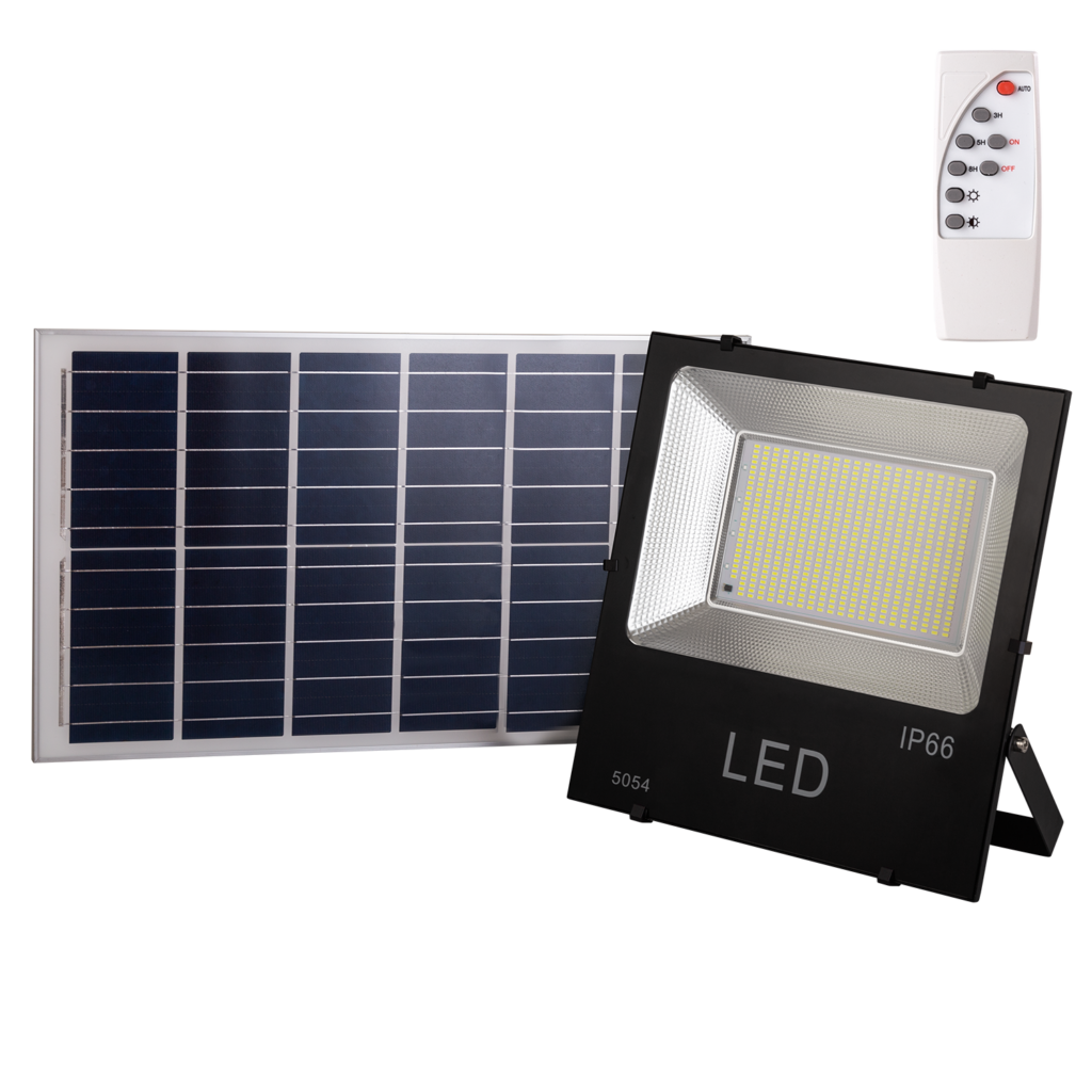 Proyector LED 200W 20.000Lm 6000ºK Solar Sensor 200W + Control Remoto Panel 6V/30W 40.000H