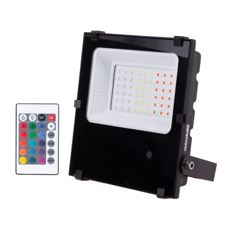 Proyector LED 30W IP65 Mando a Distancia RGB 40.000H