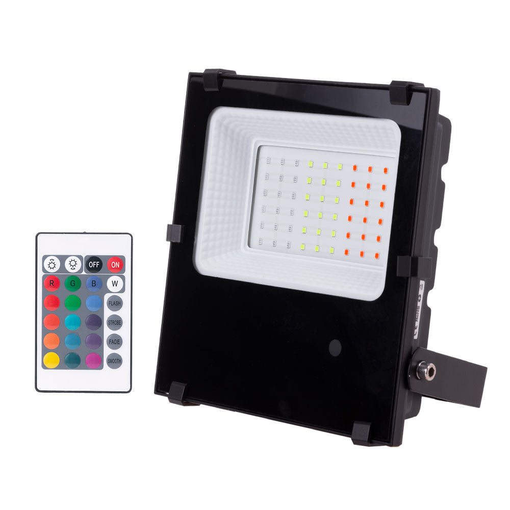 Proyector LED 30W IP65 Mando a Distancia RGB 40.000H