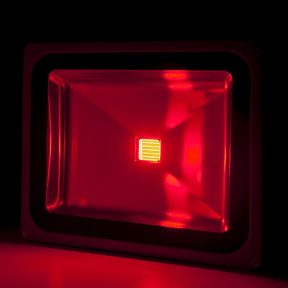 Proyector LED 50W 4.250Lm IP65 Brico Rojo 40.000H