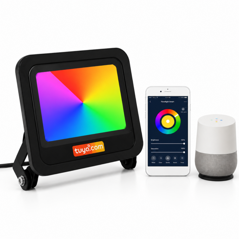 Proyector LED 50W 90-110Lm/W IP65 120º WIFI Tuya RGB CCT