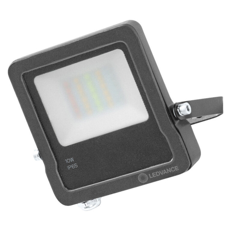 Proyector LED Ledvance "Smart" de 10 W, 800 lúmenes, 3000 K, 100º, IP65, regulable.