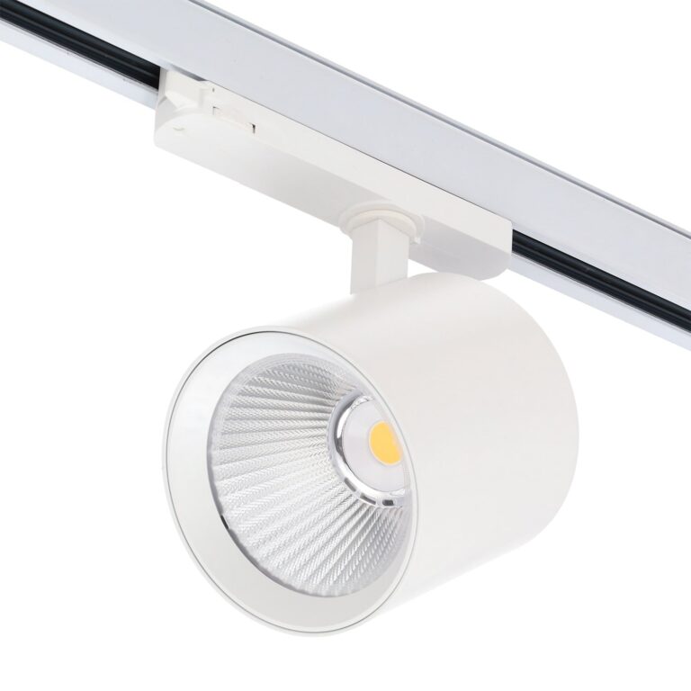 Proyector LED para carril trifásico 40W Carnicerías Driver Lifud Flicker Free Blanco