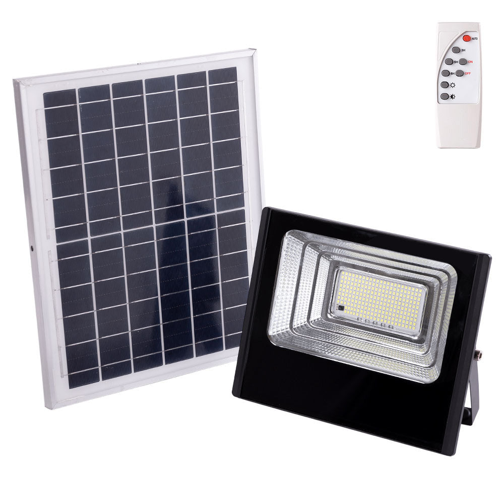 Proyector LED Solar 100W 6500K Panel: 6V/12W Battery: 3.2V/8000MaH Remote Control