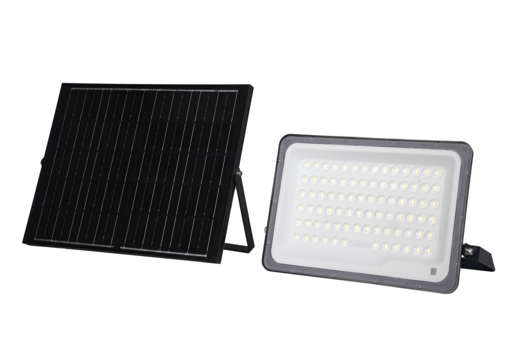 Proyector LED Solar 300W Panel 5V/20W 16W 2700Lm 90º IP65 3CCT (Tonalidad Luz Ajustable)
