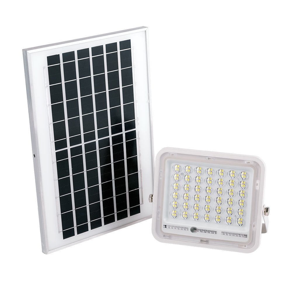 Proyector LED Solar 40W 6500K Panel: 6V/8W Batería: 3,2V/5000MaH Control Remoto