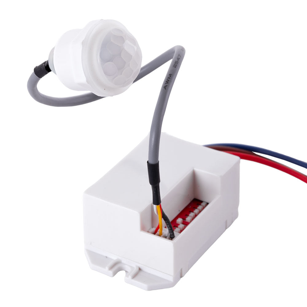 Sensor PIR Movimiento Empotrar Mini 140º ►300W
