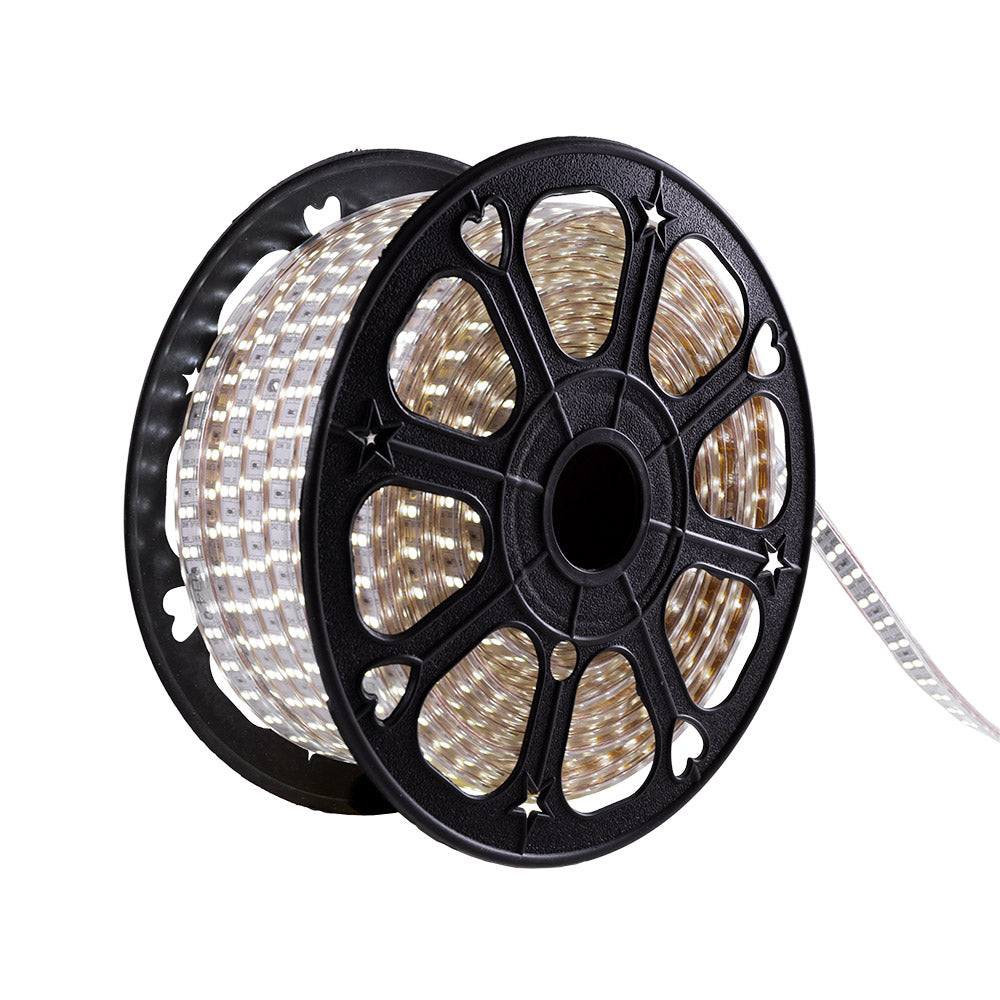 Tira de 120 LEDs/M 500W 1.000Lm 6000ºK SMD5050 220VAC IP65 x50M 40.000H