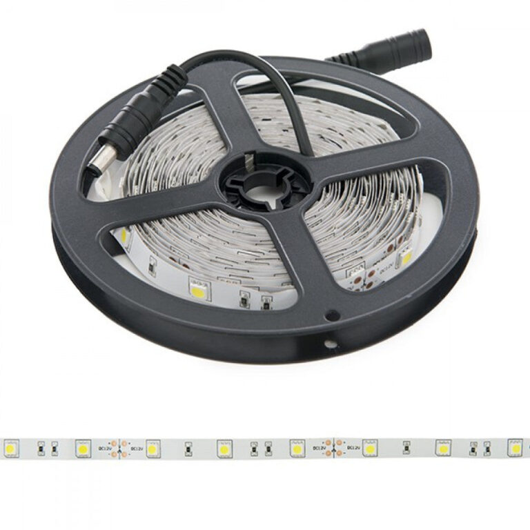Tira de 150 LEDs 36W 2.100Lm CRI85 6000ºK SMD5050 12VDC x5M 40.000H