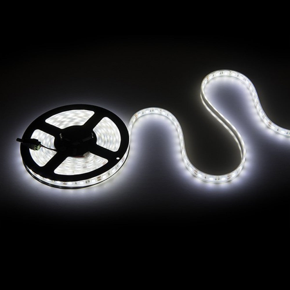 Tira de 60 LED 72W 4 000Lm CRI85 6000ºK SMD5050 12VDC IP68 Sumergible x5M 40 000H