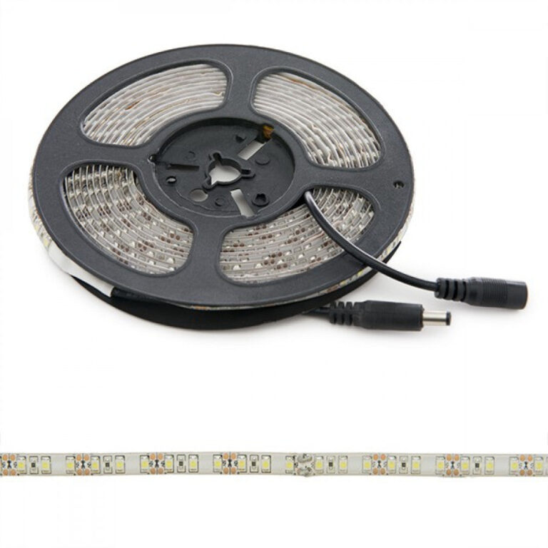 Tira de 600 LEDs 48W 2.400Lm CRI85 6000ºK SMD3528 12VDC IP65 x5M 40.000H