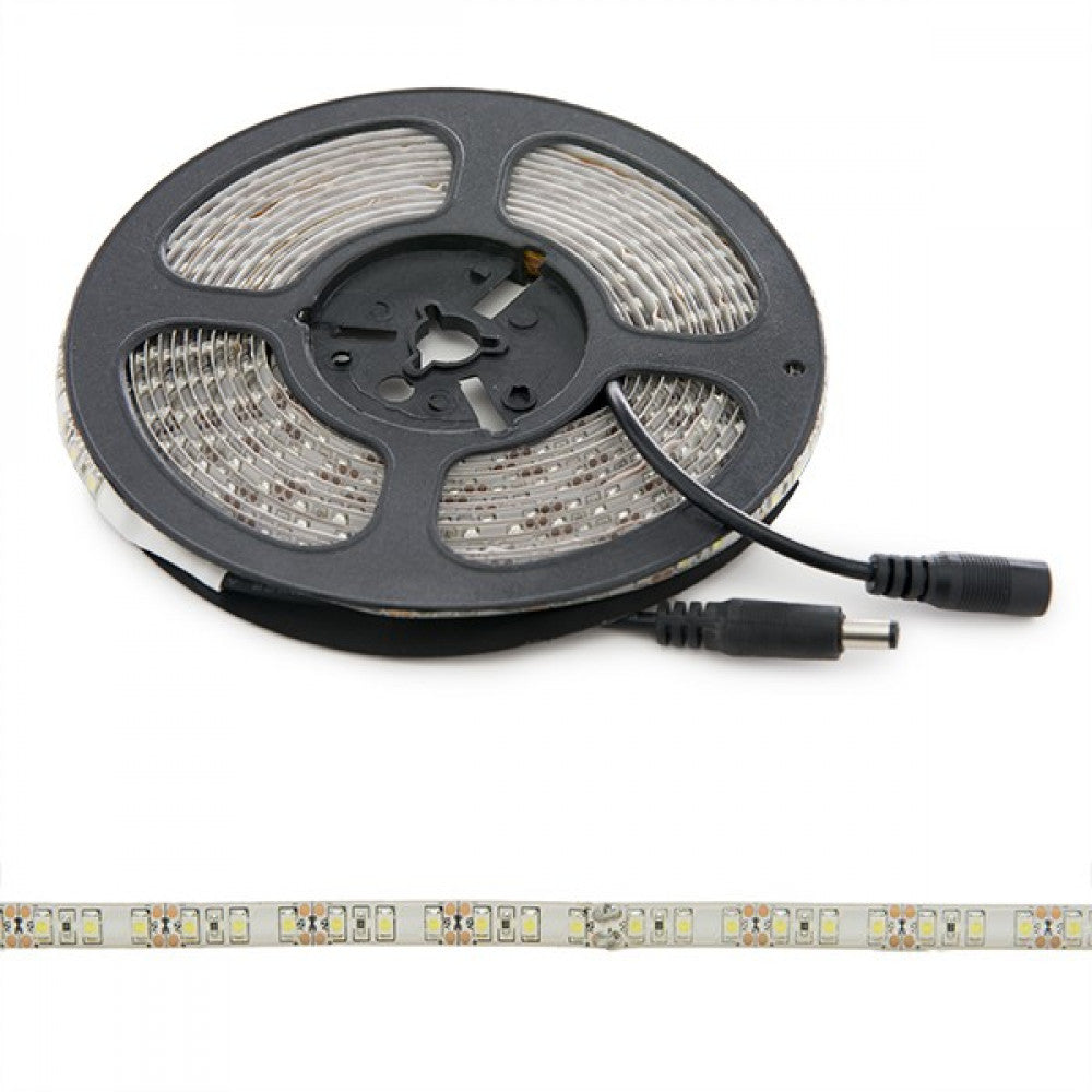 Tira de 600 LEDs 48W 2.400Lm CRI85 6000ºK SMD3528 12VDC IP65 x5M 40.000H