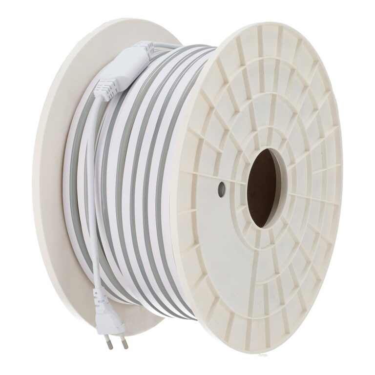Tira Flexible LED 10W/M 220VAC 120LEDs/M SMD2835 IP65 6000ºK 50 Metros